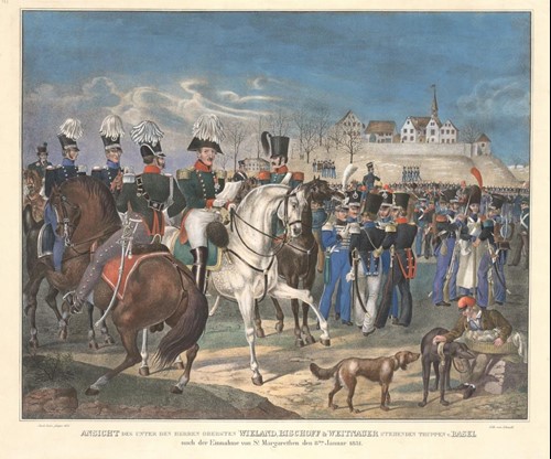 Stänzler bei dre Einnahme St. Margarethen 1831
